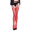 Ultra-thin Open-crotch Sexy Women's Long Stockings with Color-blocking Core-spun Silk Pantyhose Black Stockings for Erotic Outfi