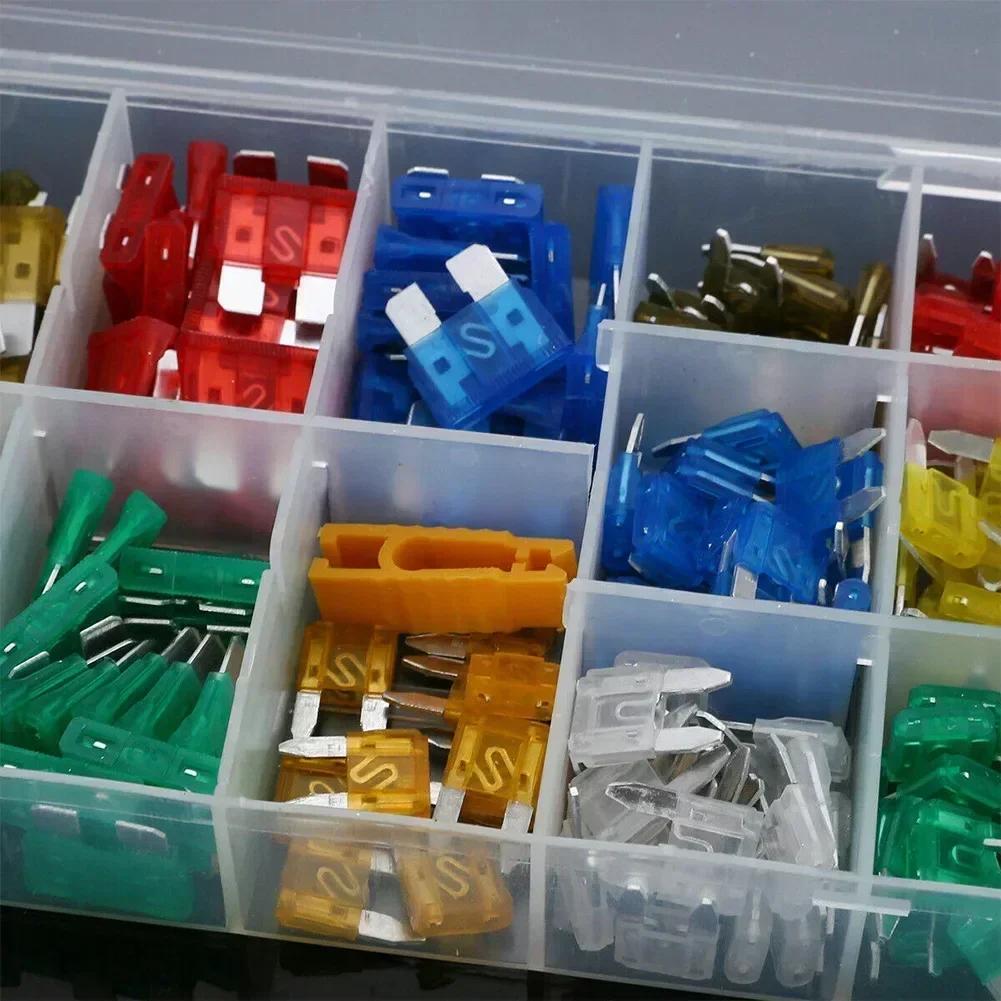 220PCS Car Fuse Kit Auto Car Truck Motorcycle Fleet Boat Standard Blade 5/7.5/10/15/20/25/30AMP Automotive Circuit Breakers