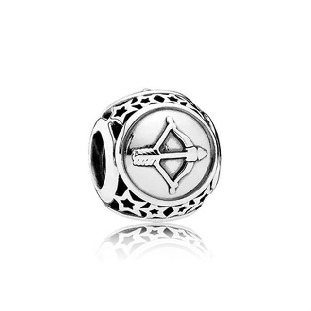 Breloque en perles creuses douze Constellations, nouvelle collection, Bracelet Original à la mode, bijoux à bricoler soi-même pour femmes