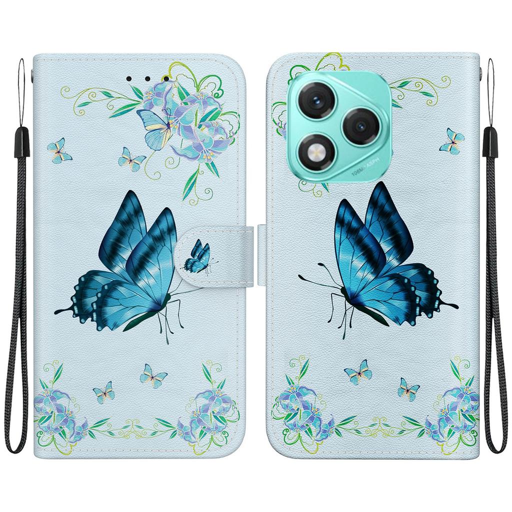 For Honor 400 Lite 5G Wallet Phone Case Anti-Drop Leather Flip Cover Pattern Printing