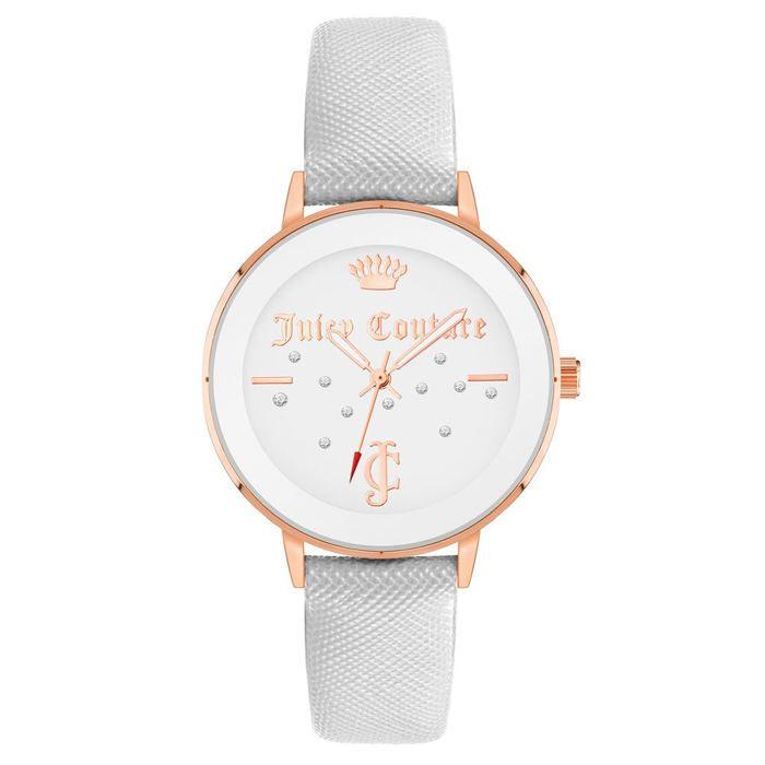 Montre femme - Juicy Couture - JC1264RGWT - Quartz - Cuir - 38MM doré rose