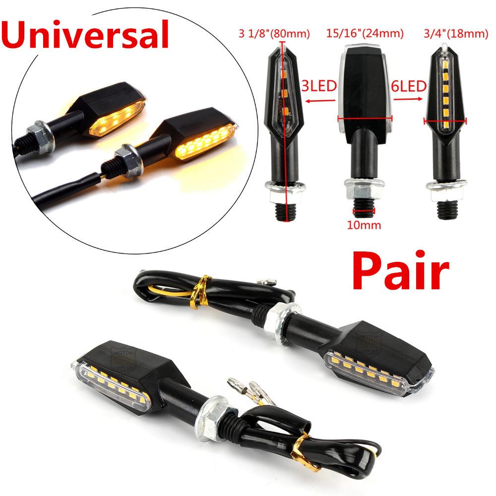 1 Pair Motorcycles Motocross Scooters Turn Signal Corner Light 9 LEDs Decoration