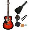Legend by Aria FG-15 LH/BS Left-Handed Acoustic Guitar Beginner Set, Aria Sunburst, Left-Handed