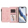Applicable Google pixel 9A leather case Sony Xperia 1 VII butterfly love flower zipper wallet diagonal span case