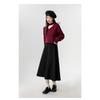 New Autumn and Winter Black V-neck Sweater for Women in Spring and Autumn with Long-sleeved Bottoming Shirt and Halterneck Knitted Top