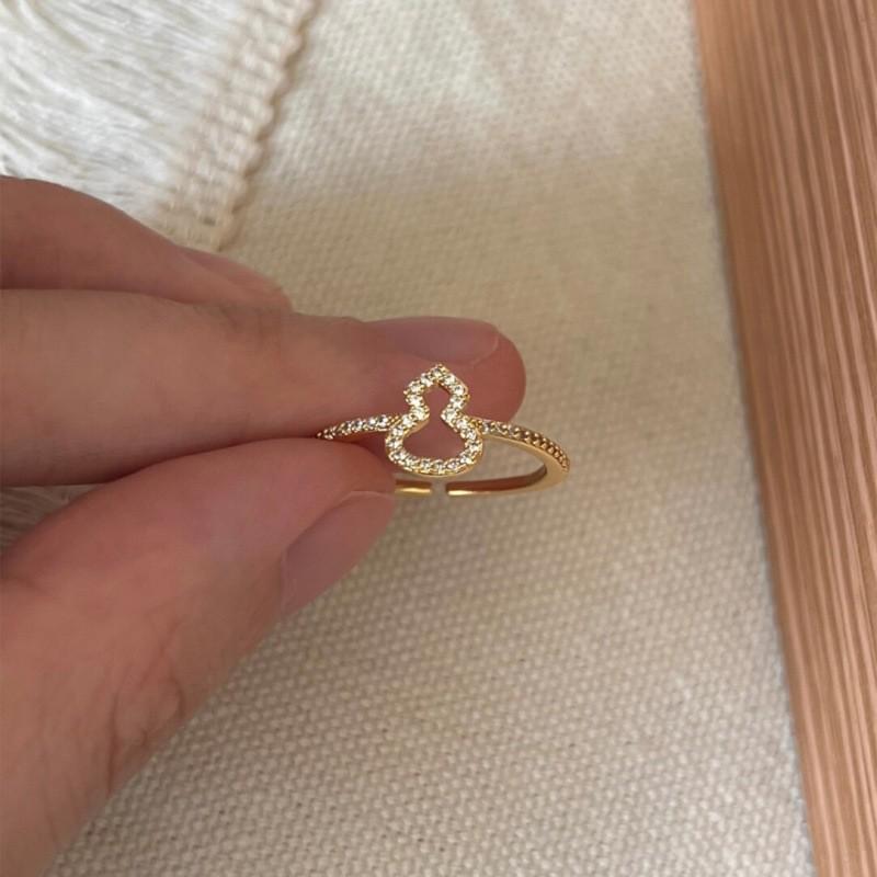 Xiaohongshu Exquisite Crushed Ice Binghulu Luxury Ring for Men & Women