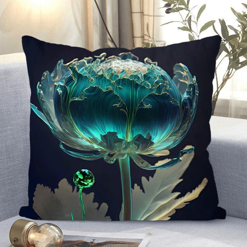 

Декоративная наволочка с цветочным узором для гостиной и спальни, квадратная наволочка с подушкой 40x40cm