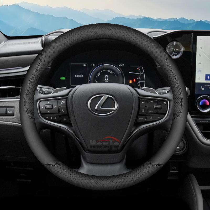 Leather Car Steering Wheel Cover for Lexus Is Es Es300h Rx Lbx Es350h Rx350 Rx500h Nx350h Nx450h Lx600 Accessories 2025 2026