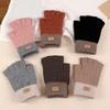 Fingerless Gloves for Women Men Winter Knitted Half Finger Gloves Soft Stretchy Warm Mittens for Working Typing Writing Running