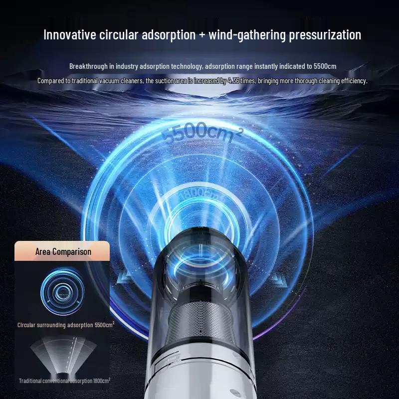 Powerful Handheld Vacuum Cleaner for Home & Car - Quiet, High Suction, Dust & Pet Hair Removal