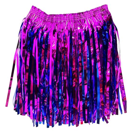 Adult Skirt Rain Fringe Tassel Party Skirt Bright Color Adjustable Curtain Mini Skirt Festival-ready Performance Skirt