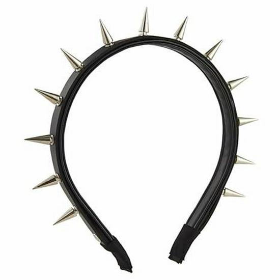 Gothic Spike Punk Rivet Fashion Headband чёрный