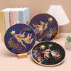 Star Goldfish Embroidery Kit Embroidery Starter Kit with Hoop Fabric Threads Adult Needlework Kit for Beginners Home Decor