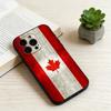 Canada Flag Aesthetic  Phone Case For iPhone 17, 16,15,14,13,12,11 Plus,Pro Max, Others Soft Black Cover