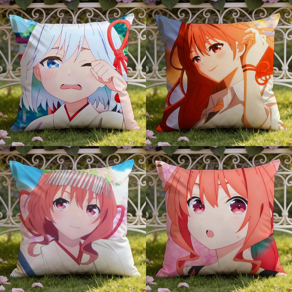 Animesan no enmusubi Cushion Cover Home & Car Dual-Scene Pillow Cover: Reversible for Premium Comfort