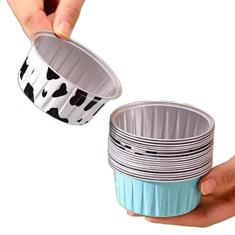 Reusable Tin Foil Baking Cups - Oven Safe Egg Tart Molds