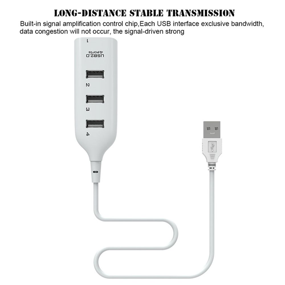 Professional High Speed Micro USB 2.0 Hub Laptop PC Multi Splitter Adapter 4 Ports