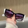 Premium New Fashion Big Frame Sexy Ladies Sunglasses Women For Female Luxury  Designer Sun Glasses Vintage Punk Double Color Shade