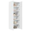 Vidaxl Cabinet, White, 80X42.5X225 Cm, Wood-based Material