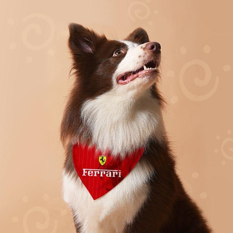 F1 Ferrari Racing Pet Drool Scarf Dog Cat Triangle Scarf Large Medium Small Scarf Neck Scarf For Ferrari308 GT4 328 GTB GTS F355