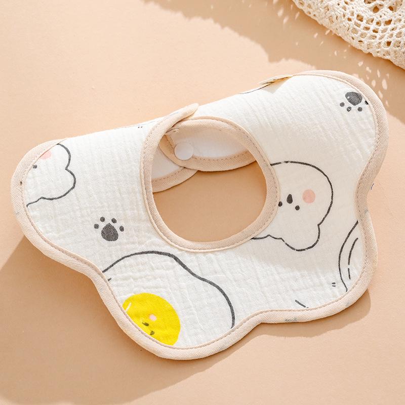 Pure Cotton Waterproof Baby Bibs for Boys - Newborn Feeding Drool Bibs
