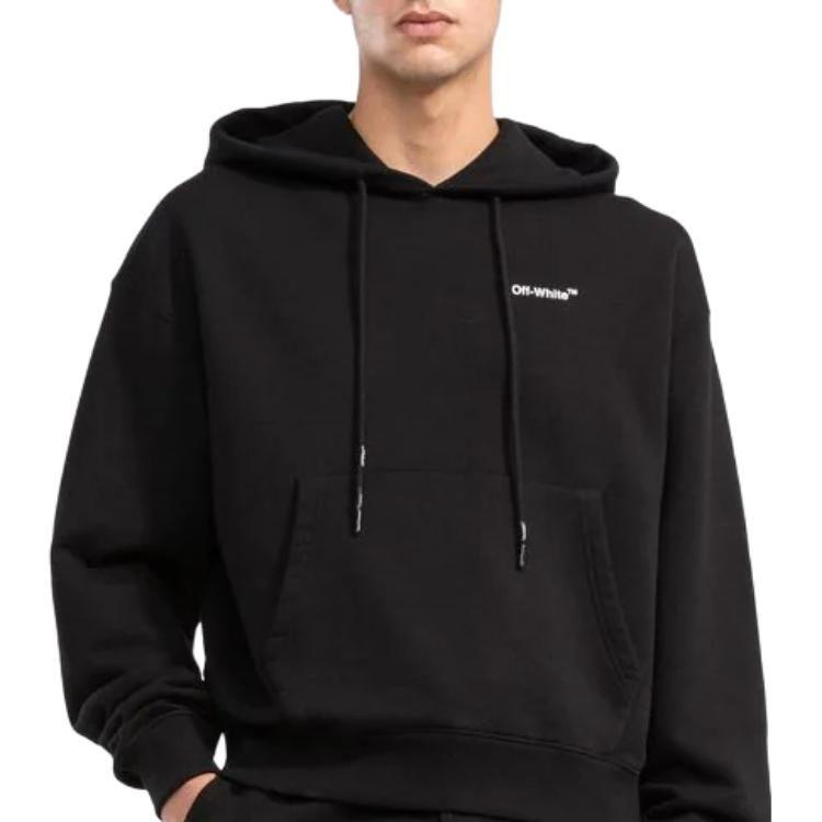 OFF-WHITE Caravaggio Crowning Over-print hoodie OMBB037C99FLE0071001