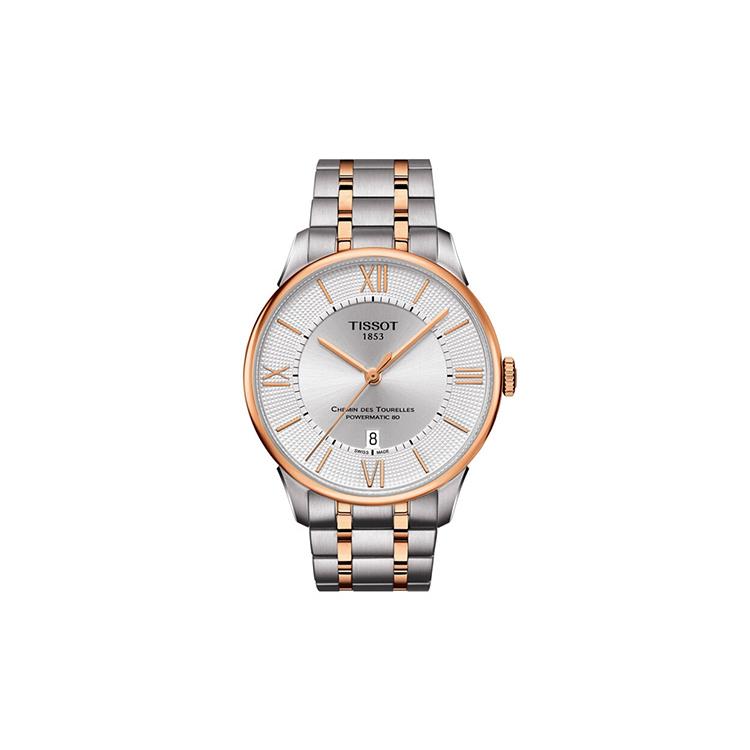 TISSOT Men s Tourelles Collection Watch T099.407.22.038.02 White Dial Steel Band