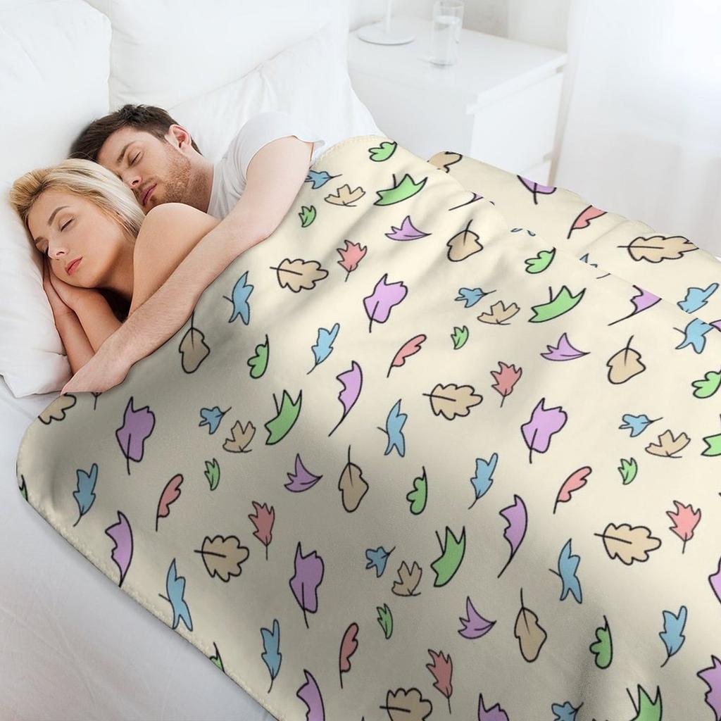 Heartstopper Blätter Wurfdecke Weiche Einfarbige Decke für Sofa Bett