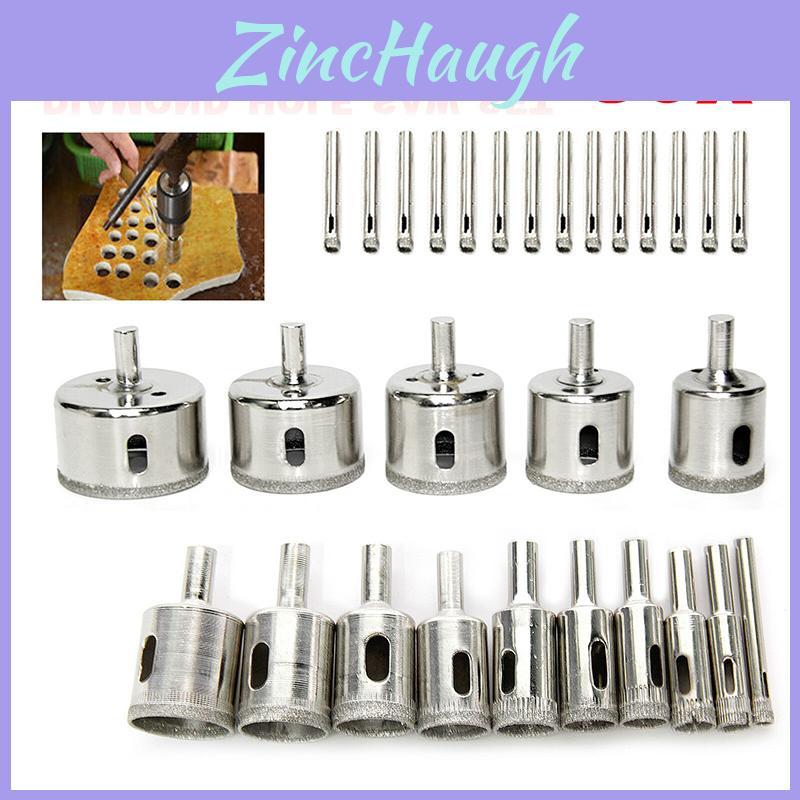 Premium 30pcs Diamond Holesaw Set For Precise Drilling In Glass And Tile
