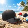 Letter Solar Charging With Fan Hat Breathable Sunshade Duckbill Cap for 3.7V600mAh Spring