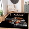 Truck Racing1 Customize your name rug, office chair cushion, home bedroom living room gift.