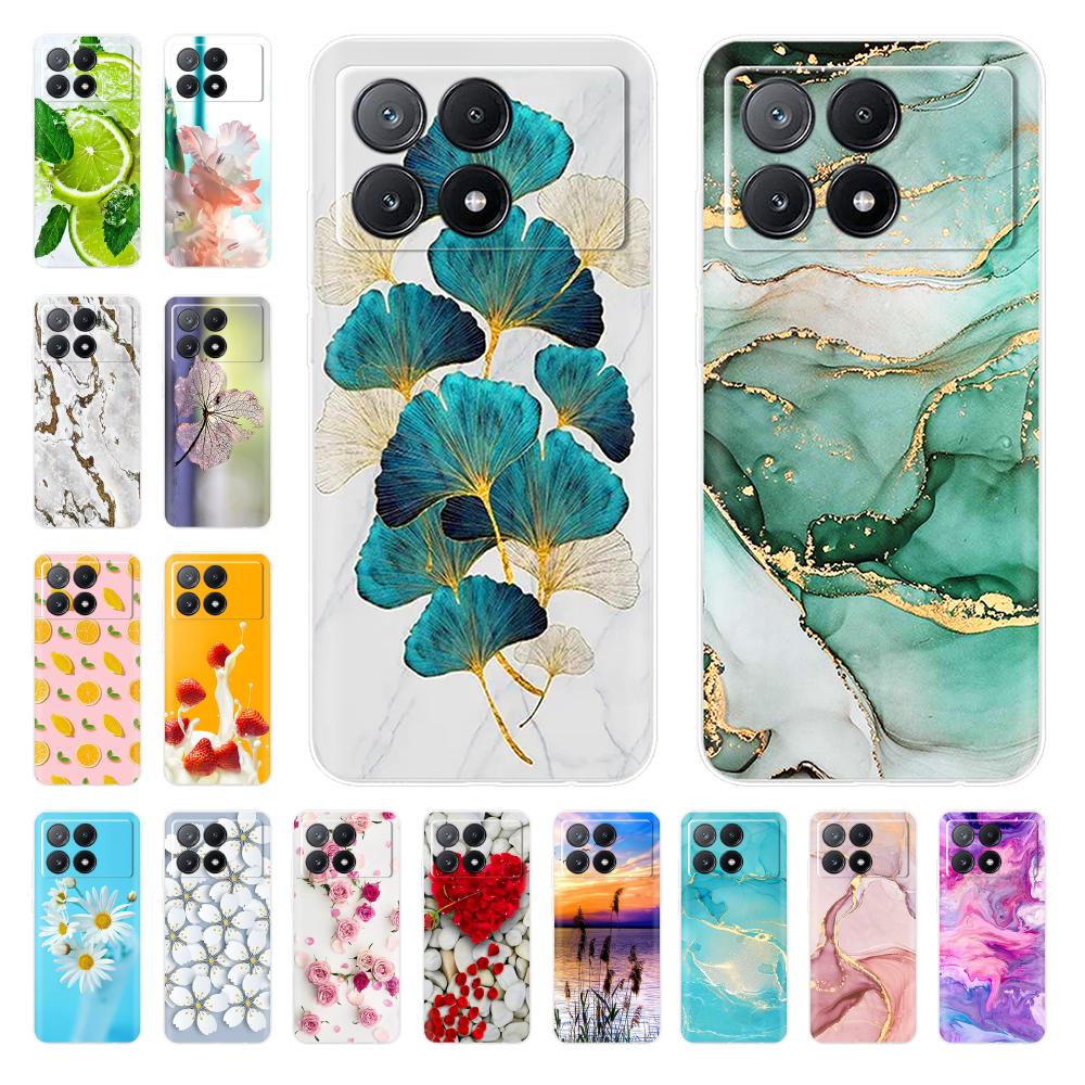 Handyhülle Für Poco X6 Pro Hülle Abdeckung Niedliche Klare Weiche Silikonhüllen Für Poco X6 Pro Hülle PocoX6 Pro Rückseite Coque Fundas