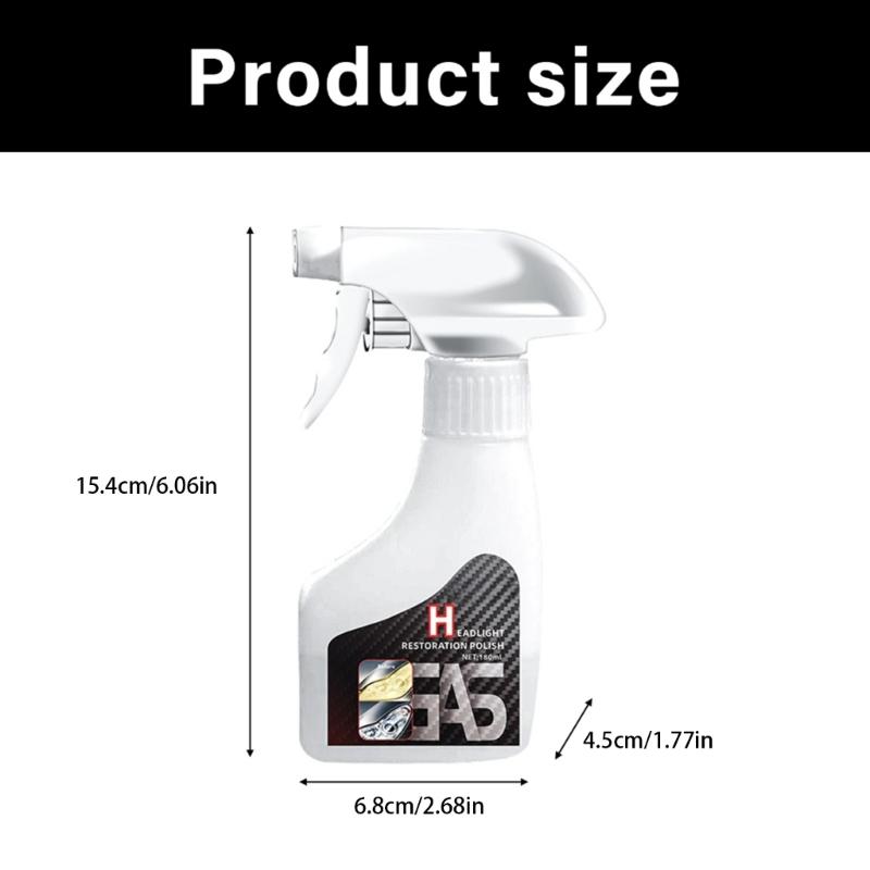 Car Headlight Polishing Agent Scratch Remover Repair Headlight Renewal Liquid Headlight Restoration Car Detailing