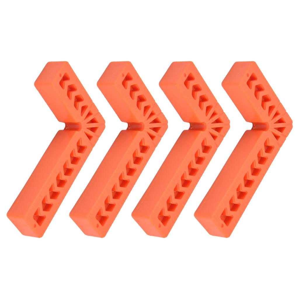 4Pcs L Type Plastic Squares Multi Purpose Strong Practicability Easy to Use Plastic Right Angle Positioner for Drawers4