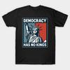 No Kings Humor T-Shirt Amerika Aufdruck Grafik 100% Baumwolle Atmungsaktiv Rundhalsausschnitt Lässig Party Essential Kurzarmhemd