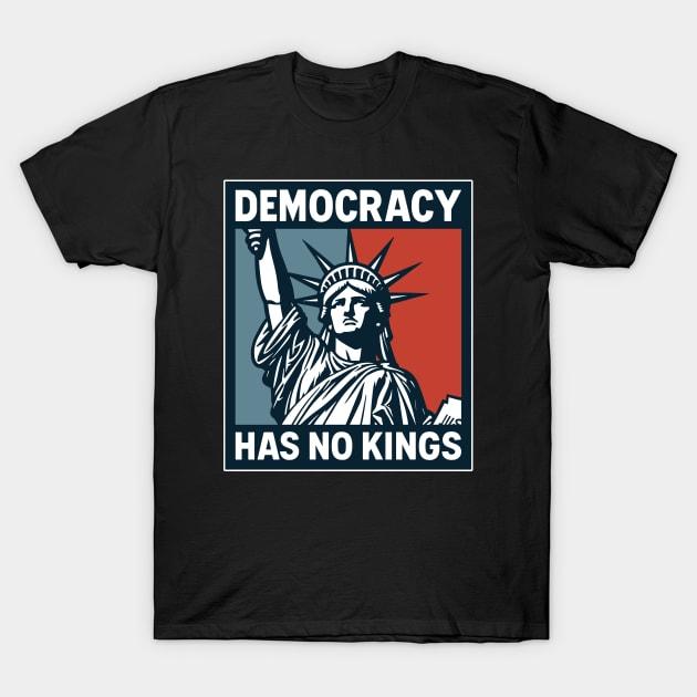 

No Kings Humor T-shirt America Printed Graphic 100% Cotton Breathable Round-neck Casual Party Essential Short-sleeved Shirt -... S разноцветный