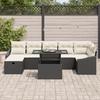 VidaXL Ensemble de canapés jardin 8 pièces avec coussins Rattan poly noir 3361176