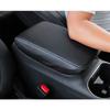 For Subaru Outback 2020-2023 Black Leather Middle Console Armrest Box Cover Trim