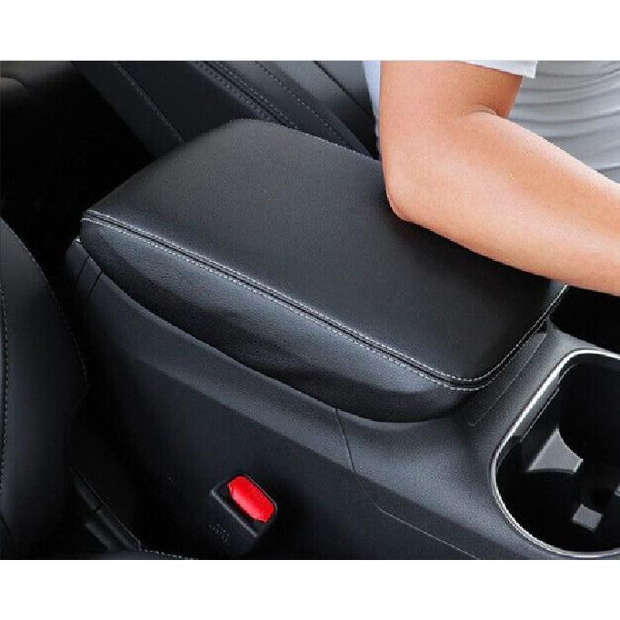 For Subaru Outback 2020-2023 Black Leather Middle Console Armrest Box Cover Trim