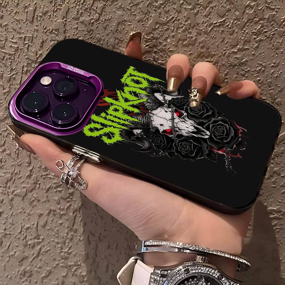 Slipknot Band Phone Case Color Silver Shell For IPhone 17 16 15 14 13 12 11 Pro Max Plus