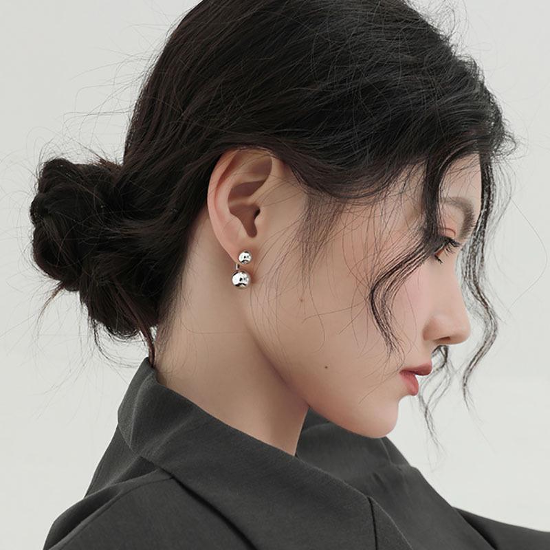 

Korean Style Trendy Cold Ins Design 925 Silver Stud Earrings