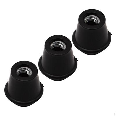 3 Couvre-Pieds de Tambour pour Pieds de Tom - Accessoires Matériels Antidérapants