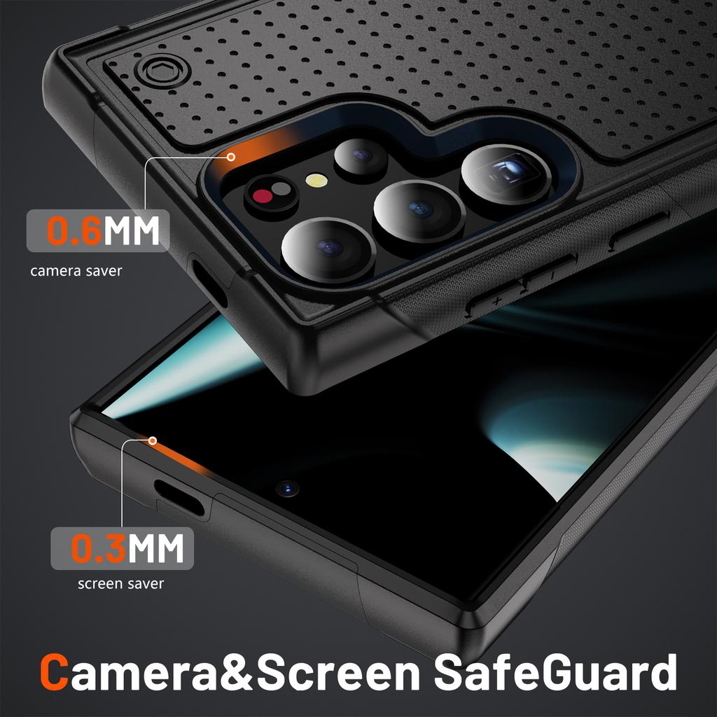 Fall Protective Fashion Strong Case for Samsung Galaxy S25 Ultra S24 S23 FE S22 Plus S21 Heavy Duty Mobile Phone Cover