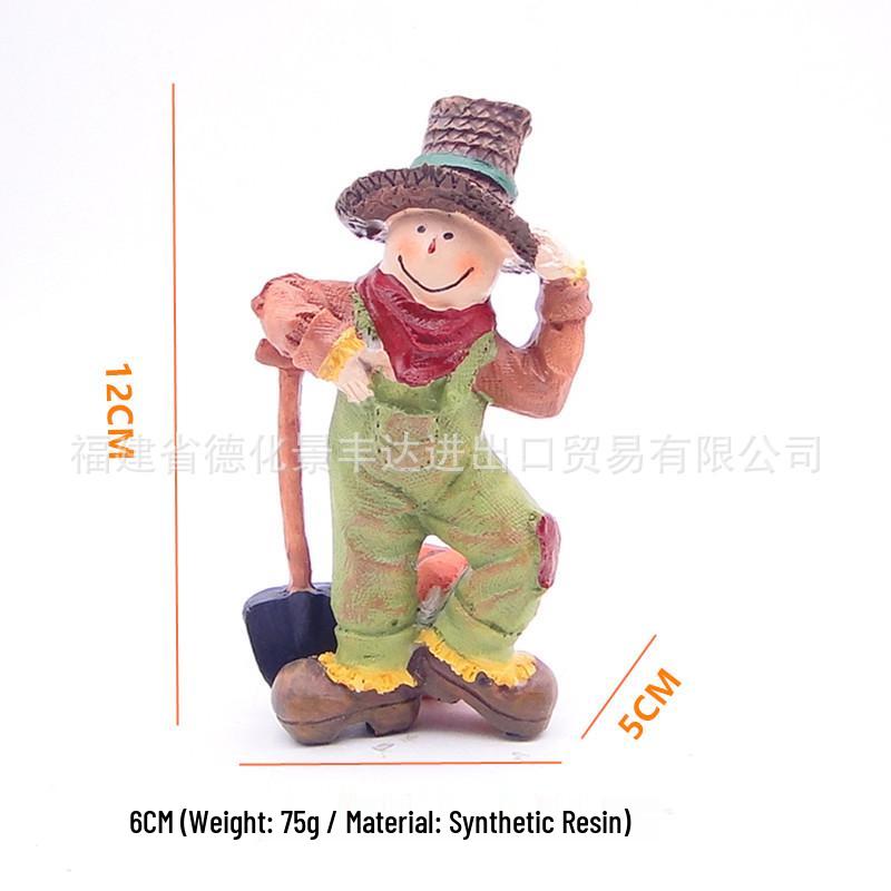 Thanksgiving Gnome Resin Ornaments: Little Dwarf & Elf Micro Landscape Decor