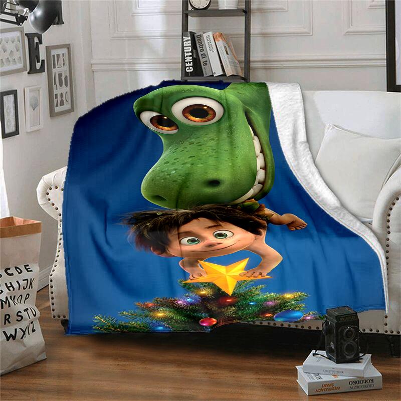 The Good Dinosaur Flannel Blanket Soft Warm All-Season Throw, Design for Camping, Car Travel, Hiking Sofa, Bed, Office Perfect Gift for Parties