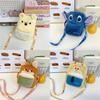 Stitch Judy Hopps Nick Wilde Plush Phone Bag With Zipper Closure For Daily Use