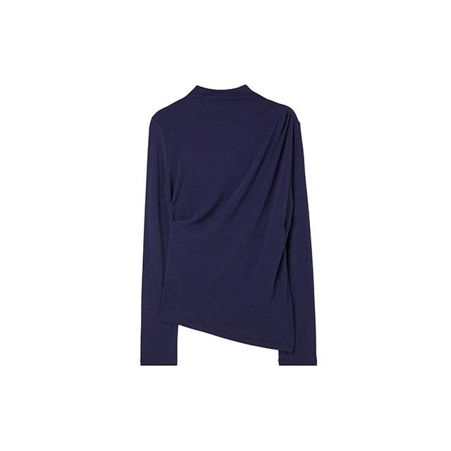 Rap Diagonal Slit Chin Mock Turtleneck T-Shirt Aq4Cta70 Beige/Ff
