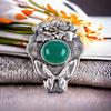 925 Solid Silver Semi Precious Gemstone Oxidised Designer Jewelry Pendant 1.37" CP-6