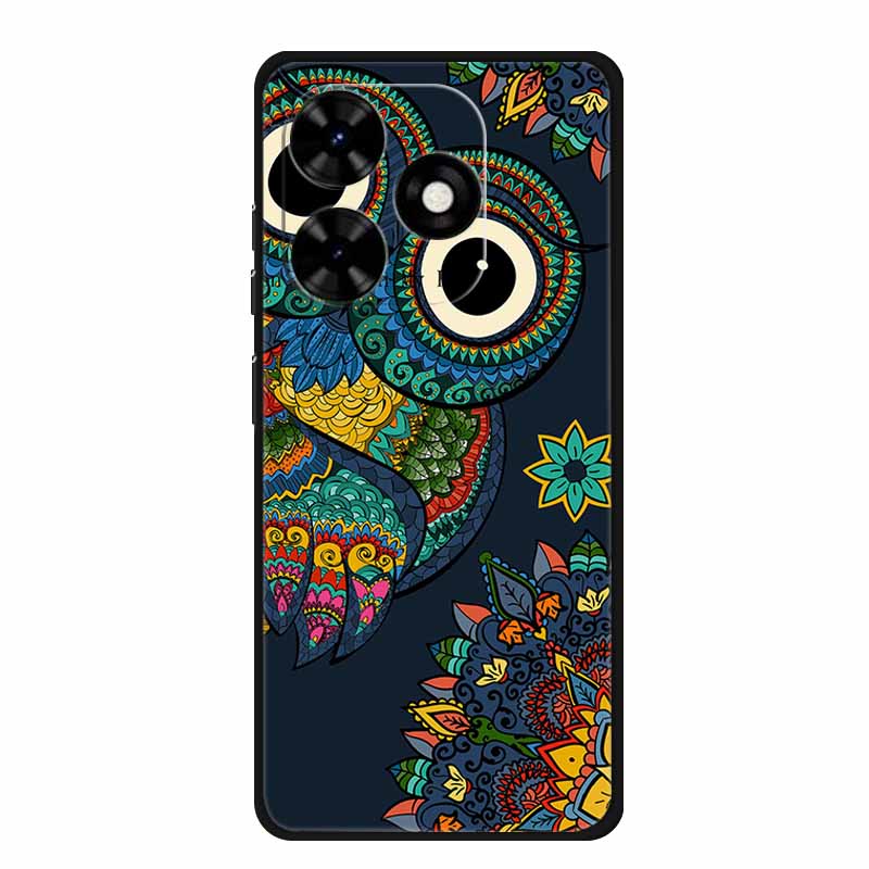 Case For Tecno Spark Go 2024 Animals Painted TPU Silicone Soft Phone Cover for Spark Go2024 BG6 Protector Wolf Shockproof Para