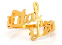 Atoztide Custom Name Ring Unique Personalized Charm Fashion Stainless Steel Letter Gold Color For Women Girlfriend Jewelry Gift